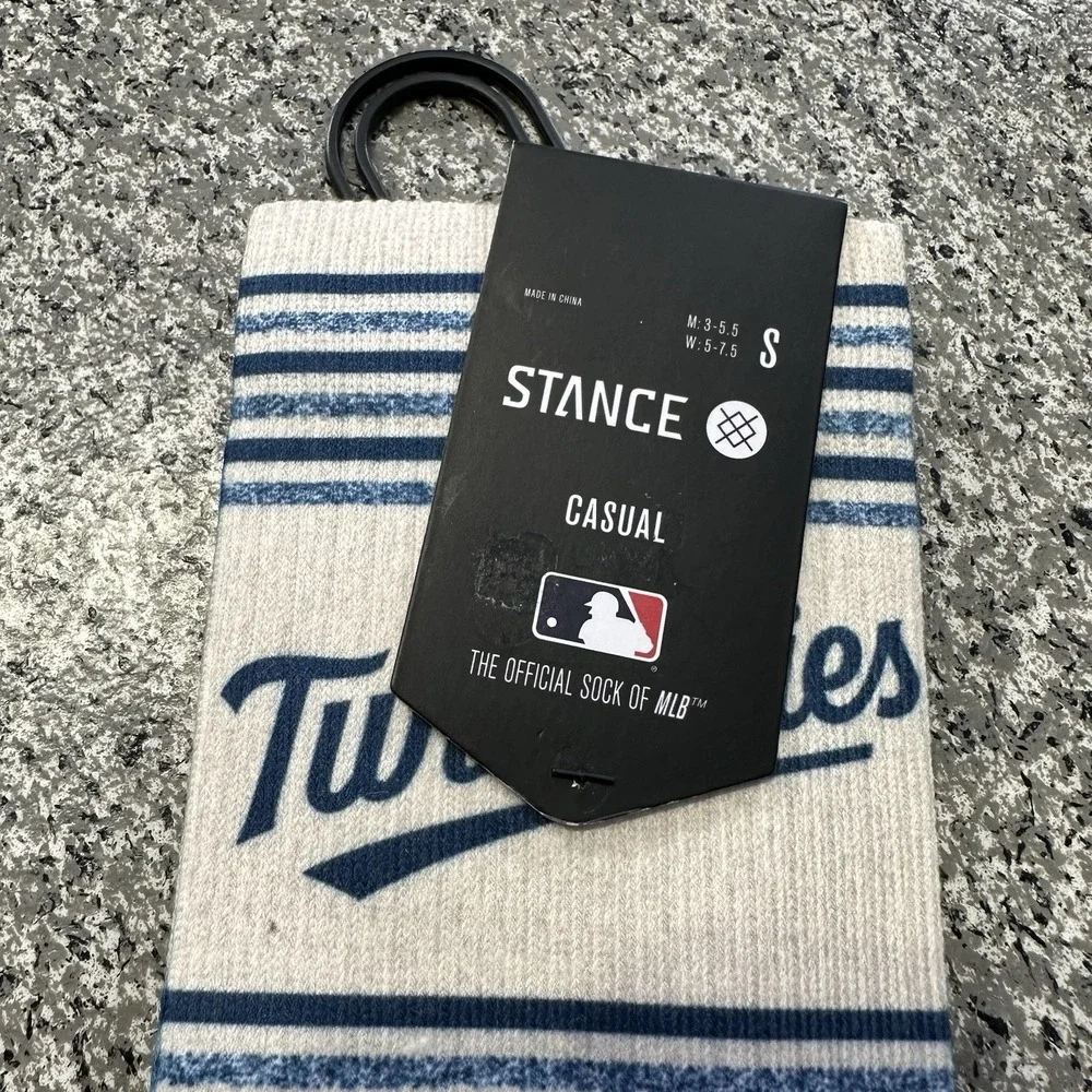 Stance Socks Youth Boys Size 3-5.5 MLB Minnesota Twin Cities Crew